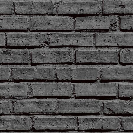 Arthouse Arthouse 623007 Brick Wallpaper; Black 623007